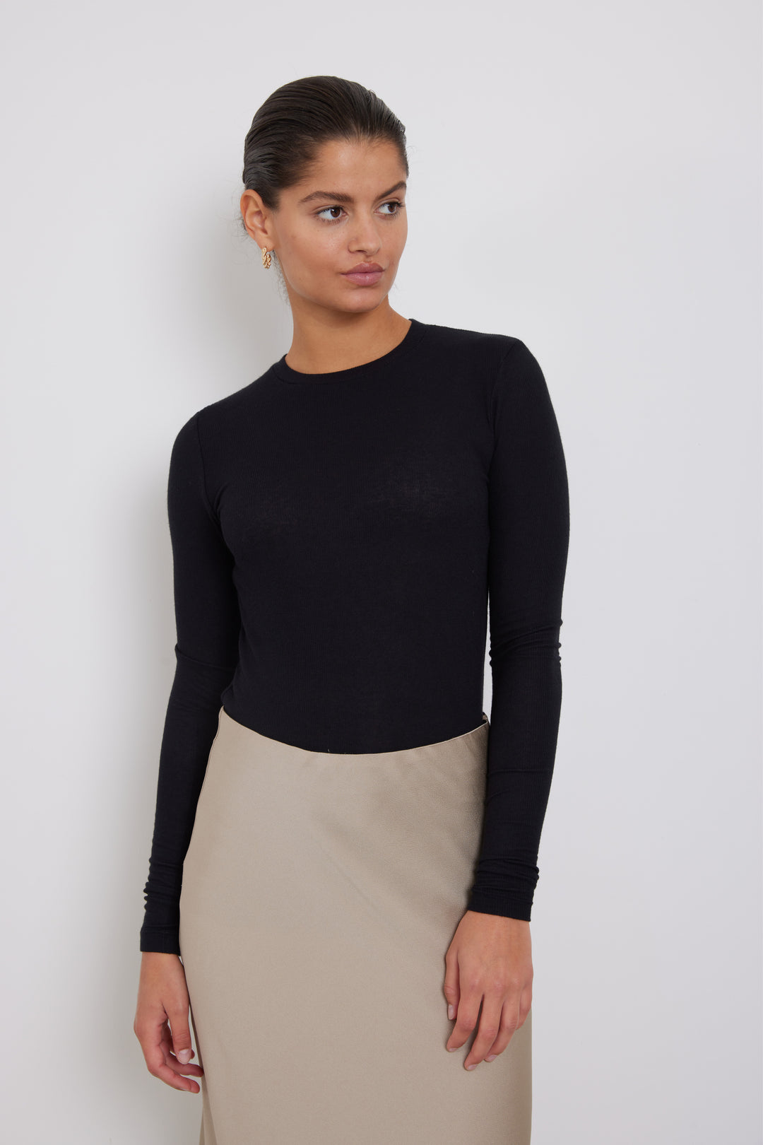 Bruuns Bazaar Women AngelaBB LS T-shirt T-shirts Black