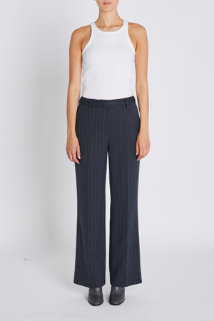 Bruuns Bazaar Women ApricotBBEleza bukser Bukser Herringbone blue pin stripe