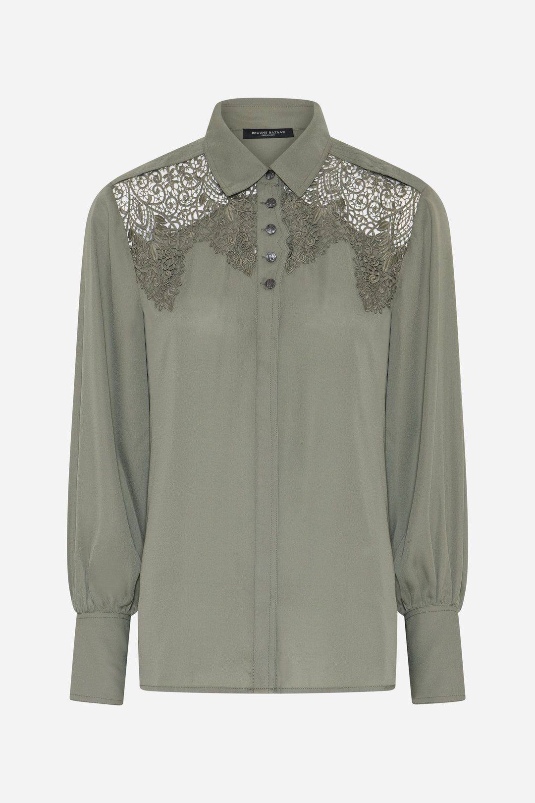Bruuns Bazaar Women CamillaBBVienara skjorte Skjorter Deep Olive