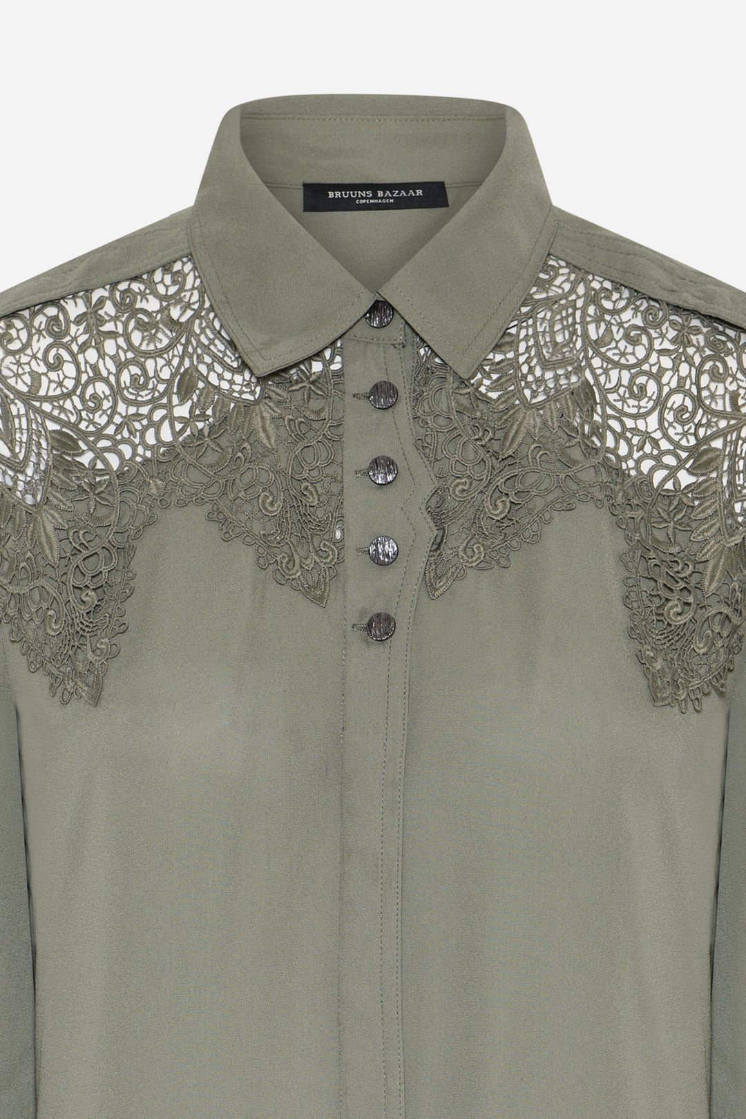 Bruuns Bazaar Women CamillaBBVienara skjorte Skjorter Deep Olive