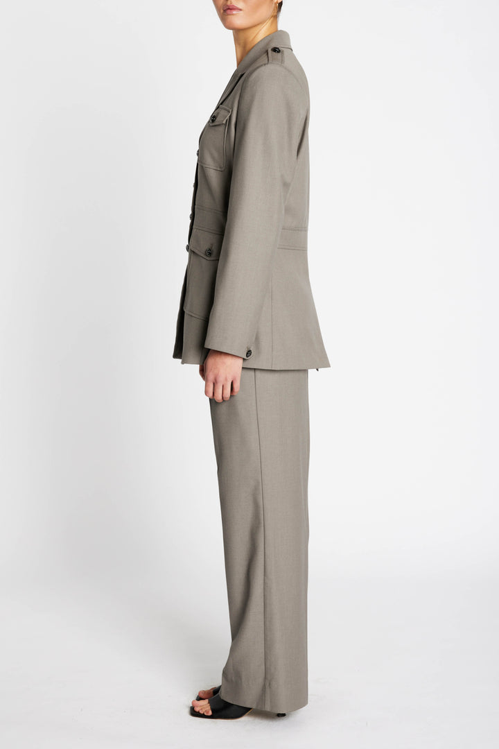 Bruuns Bazaar Women CarotaBBBakita jakke Blazere Concrete