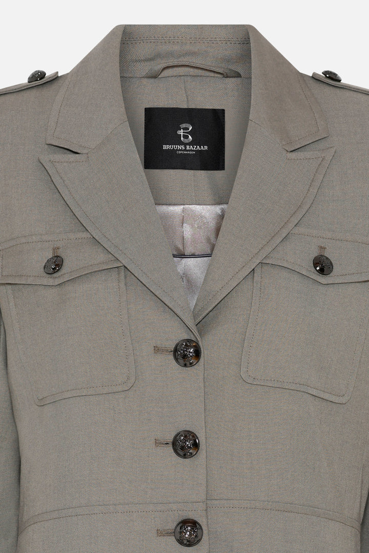 Bruuns Bazaar Women CarotaBBBakita jakke Blazere Concrete