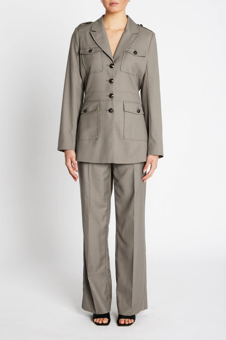 Bruuns Bazaar Women CarotaBBBakita jakke Blazere Concrete