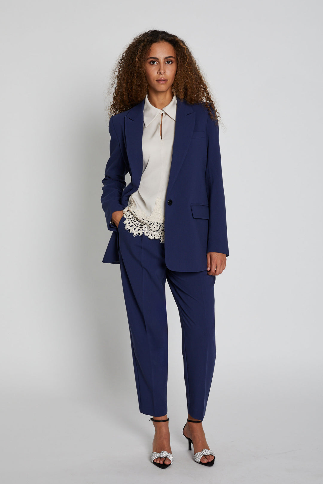 Bruuns Bazaar Women CindySusBBDagny bukser Bukser Medieval Blue