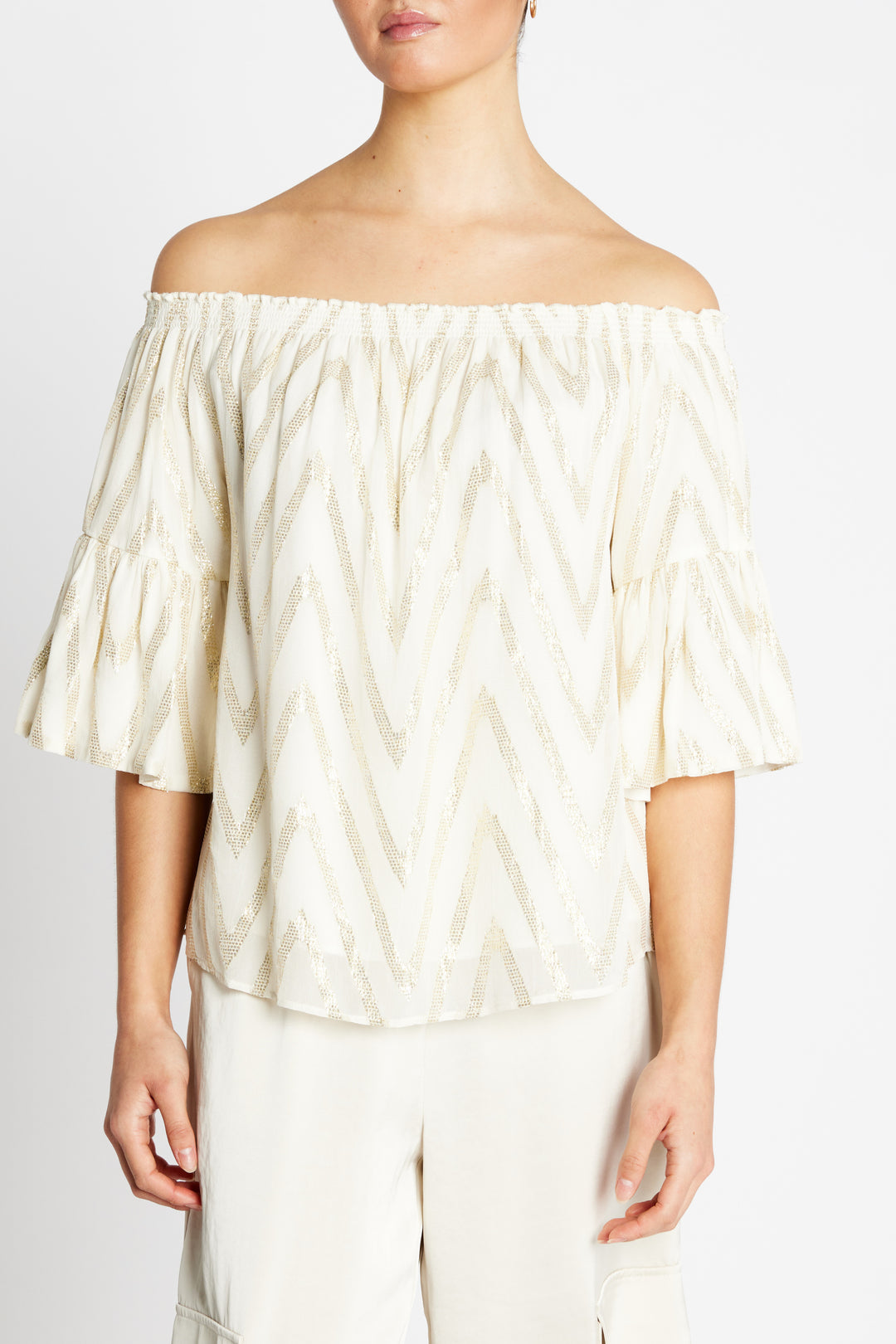 Bruuns Bazaar Women CollardBBCarlis bluse Bluser Kit w Metallic