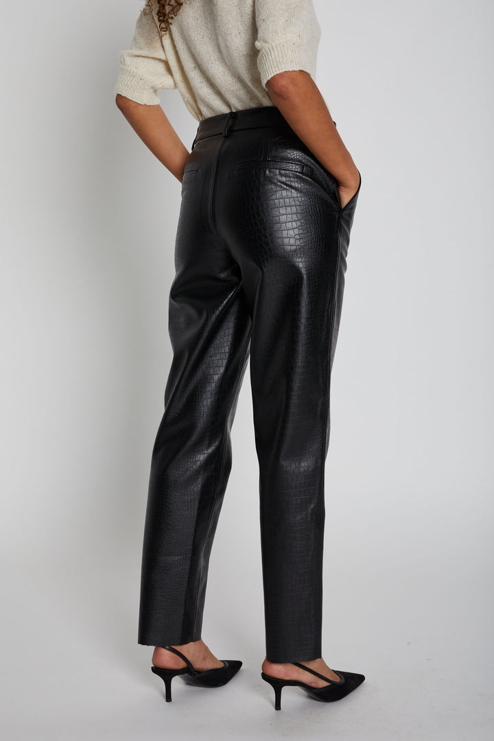 Bruuns Bazaar Women CrocoBBDagga pants Bukser Black