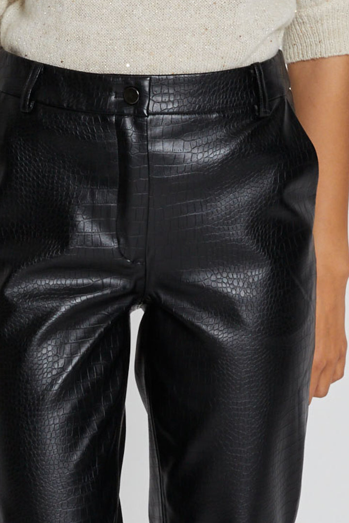 Bruuns Bazaar Women CrocoBBDagga pants Bukser Black