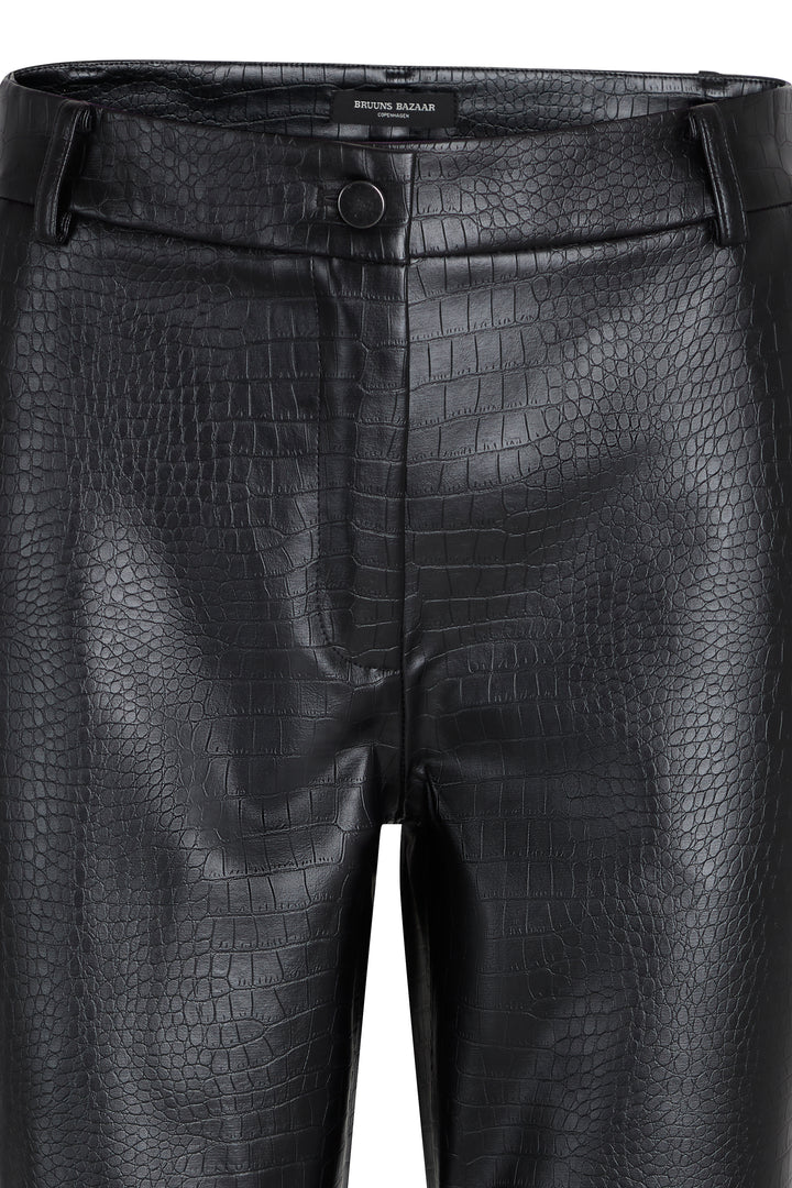 Bruuns Bazaar Women CrocoBBDagga pants Bukser Black