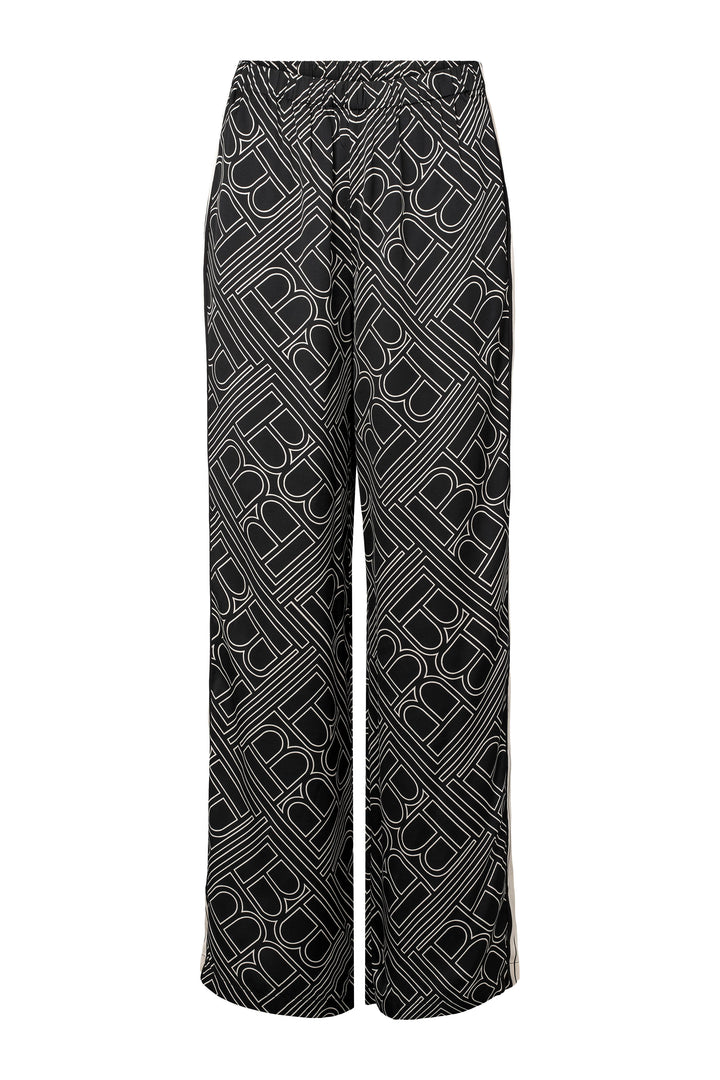 Bruuns Bazaar Women FloretBBRina pants Bukser Dark logo print