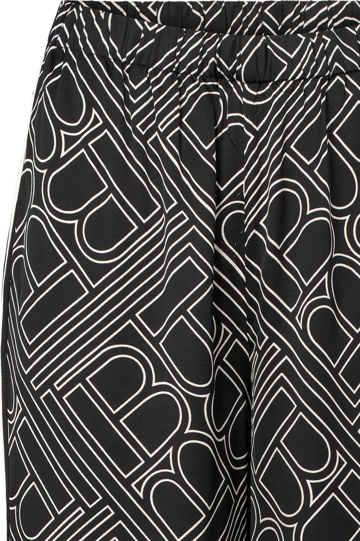 Bruuns Bazaar Women FloretBBRina pants Bukser Dark logo print