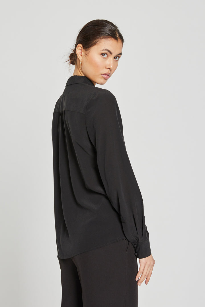 Bruuns Bazaar Women LillieBBCorinna silkeskjorte Skjorter Black