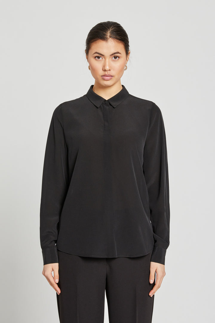 Bruuns Bazaar Women LillieBBCorinna silkeskjorte Skjorter Black