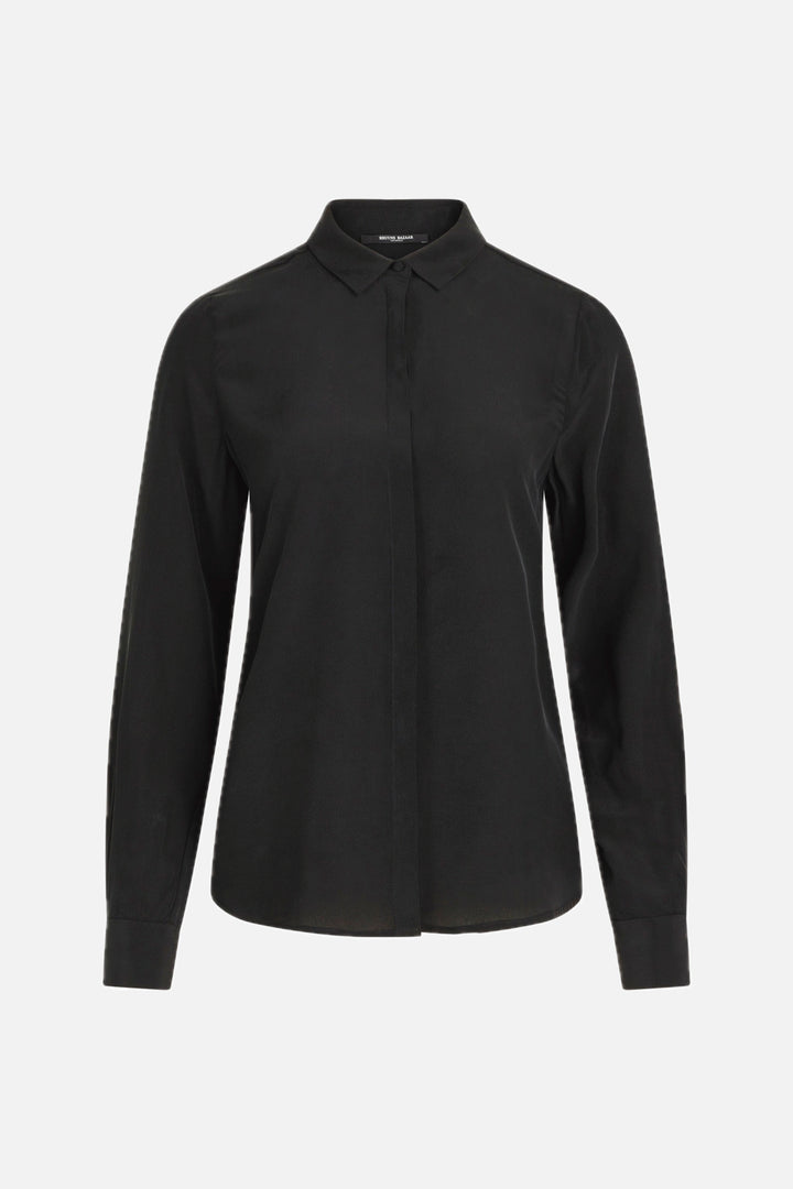 Bruuns Bazaar Women LillieBBCorinna silkeskjorte Skjorter Black