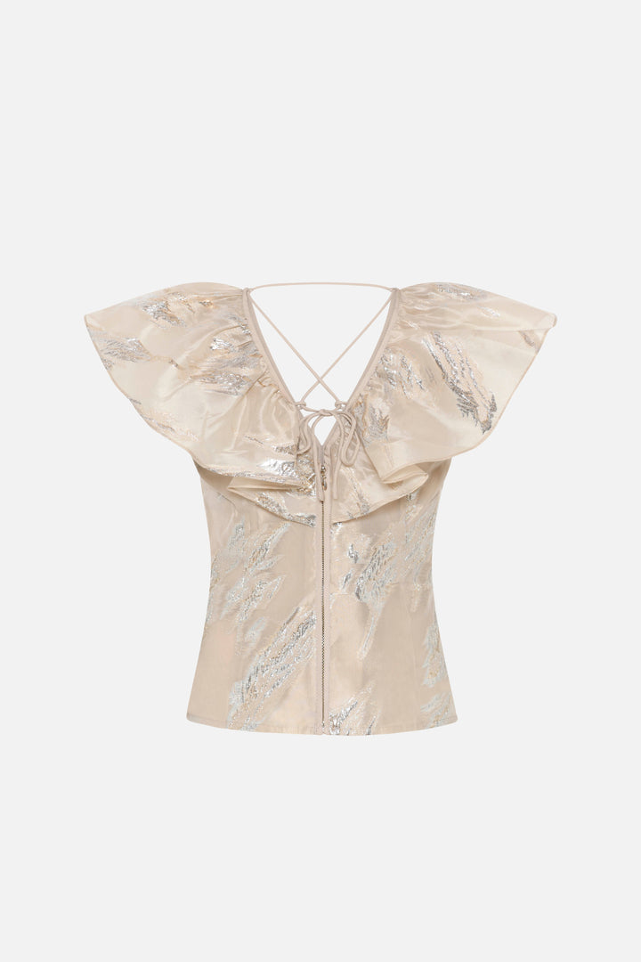 Bruuns Bazaar Women PlantagoBBOlla top Bluser Light Gold