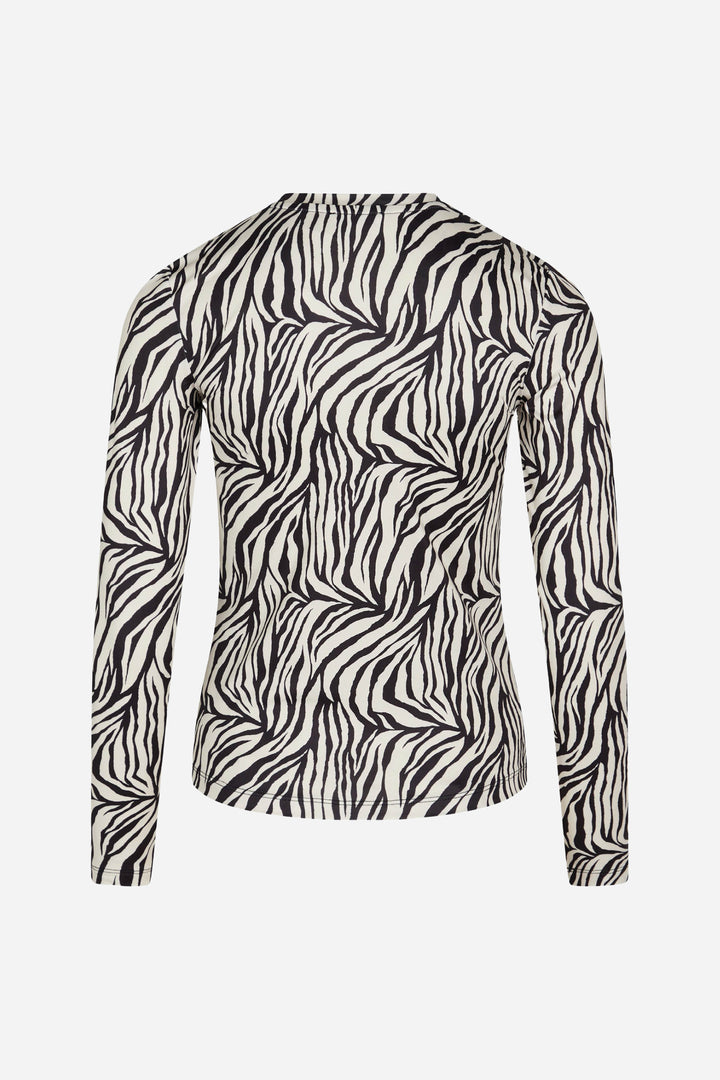 BZR ReginaBZ Crew neck blouse Bluser Zebra print