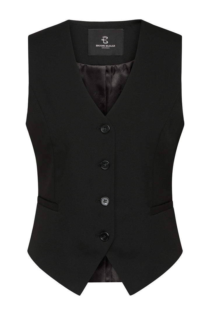 Bruuns Bazaar Women StaticeBBBielle waistcoat Blazere Black
