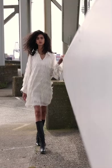 Bruuns Bazaar Women FrillyBBArmade kjole Kjoler Snow White