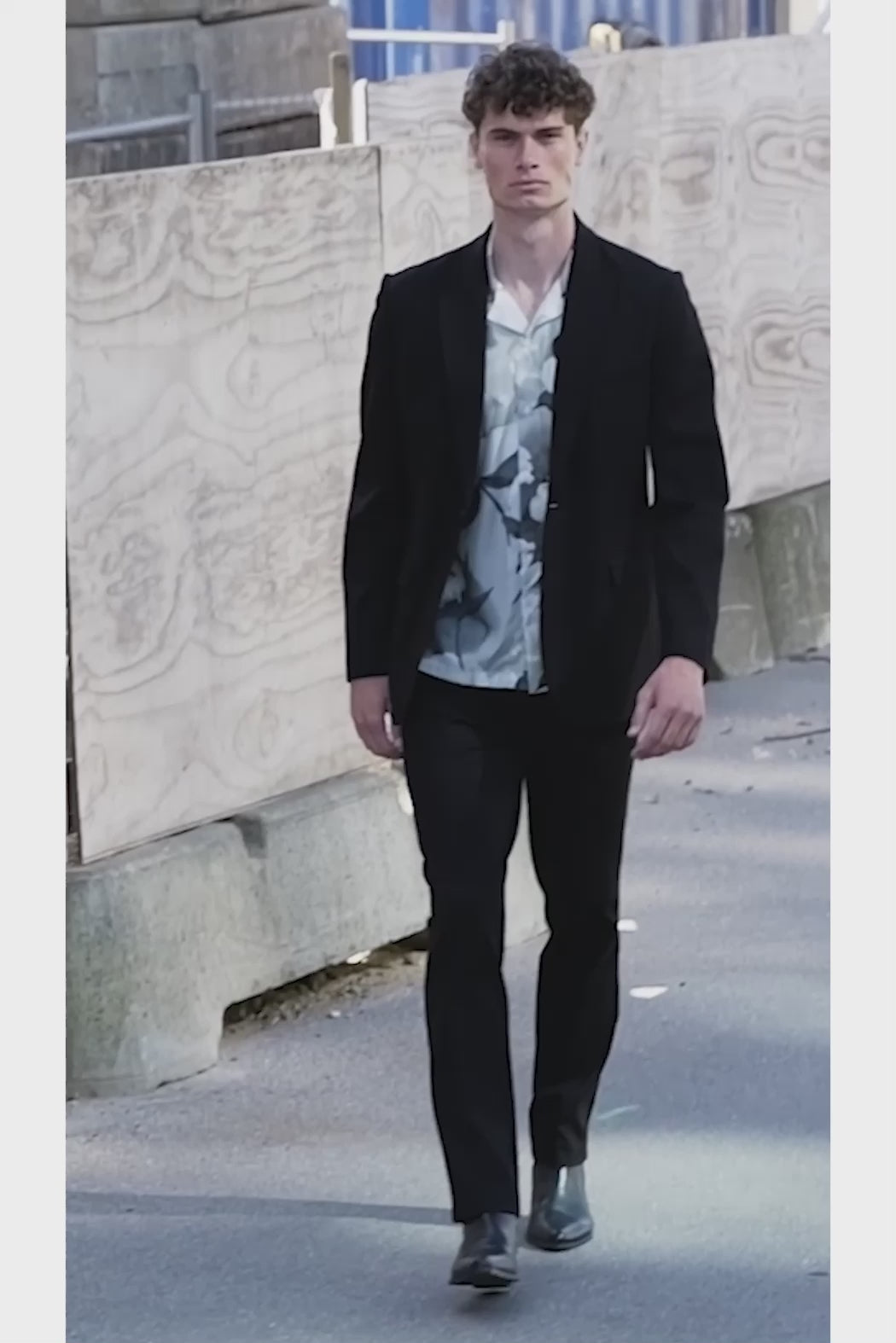 Bruuns Bazaar Men VanBBHomer AOP shirt Skjorter Big Flower