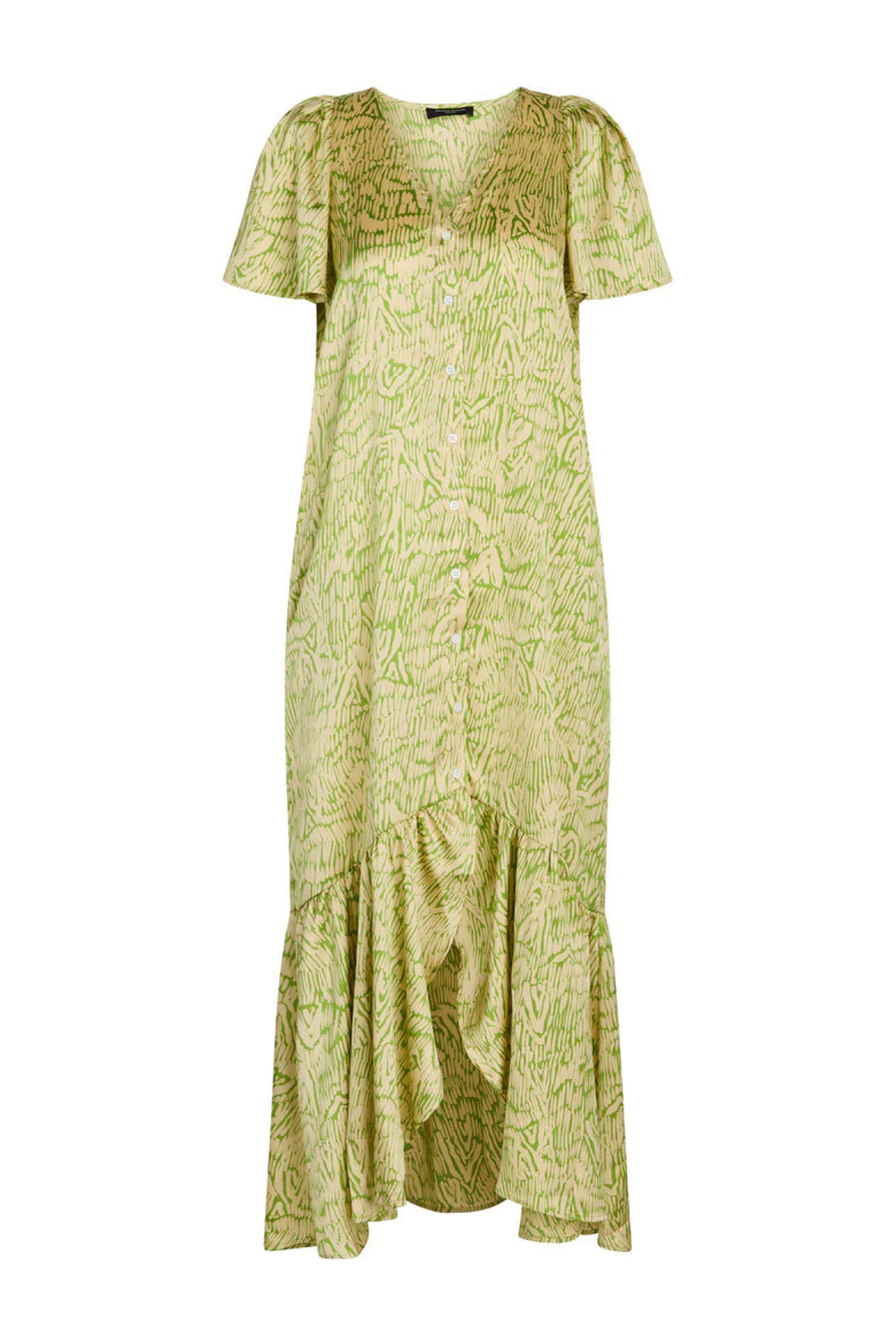 Bruuns Bazaar Women AcaciaBBHanielle dress Kjoler Moss Green print