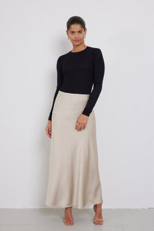 Bruuns Bazaar Women AcaciaBBJoanelle skirt Nederdele Silver Cloud