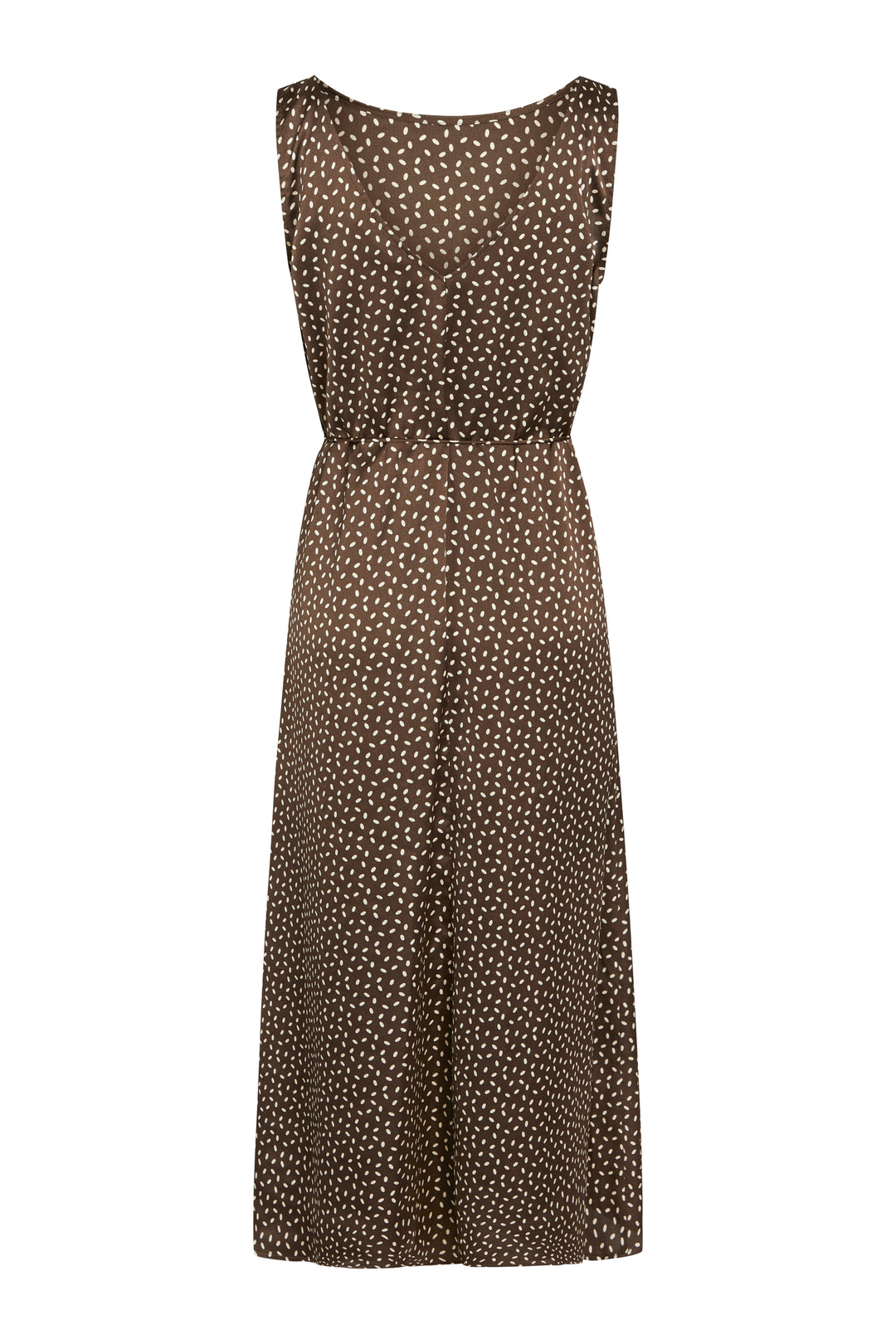 Bruuns Bazaar Women AcaciaBBKarola kjole Dress Brown/cream dot print