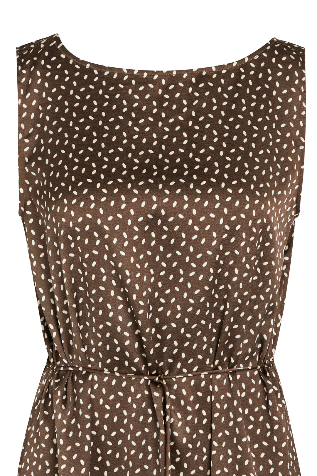 Bruuns Bazaar Women AcaciaBBKarola kjole Dress Brown/cream dot print