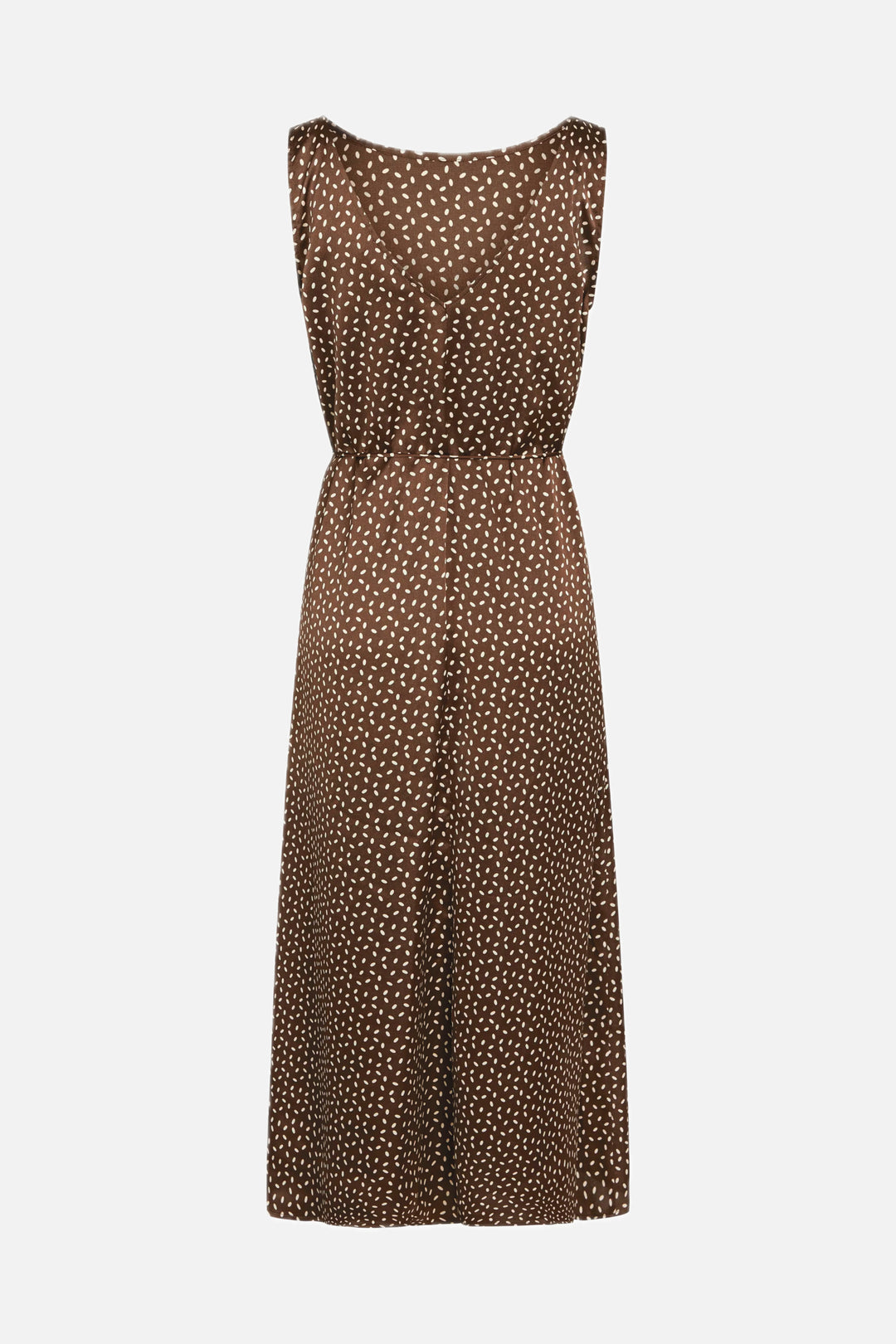 Bruuns Bazaar Women AcaciaBBKarola kjole Kjoler Brown/cream dot print