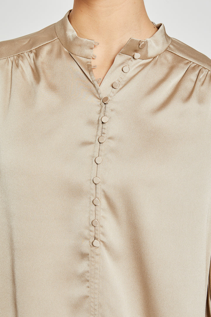 Bruuns Bazaar Women AcaciaBBKatara blouse blouse Plaza Taupe