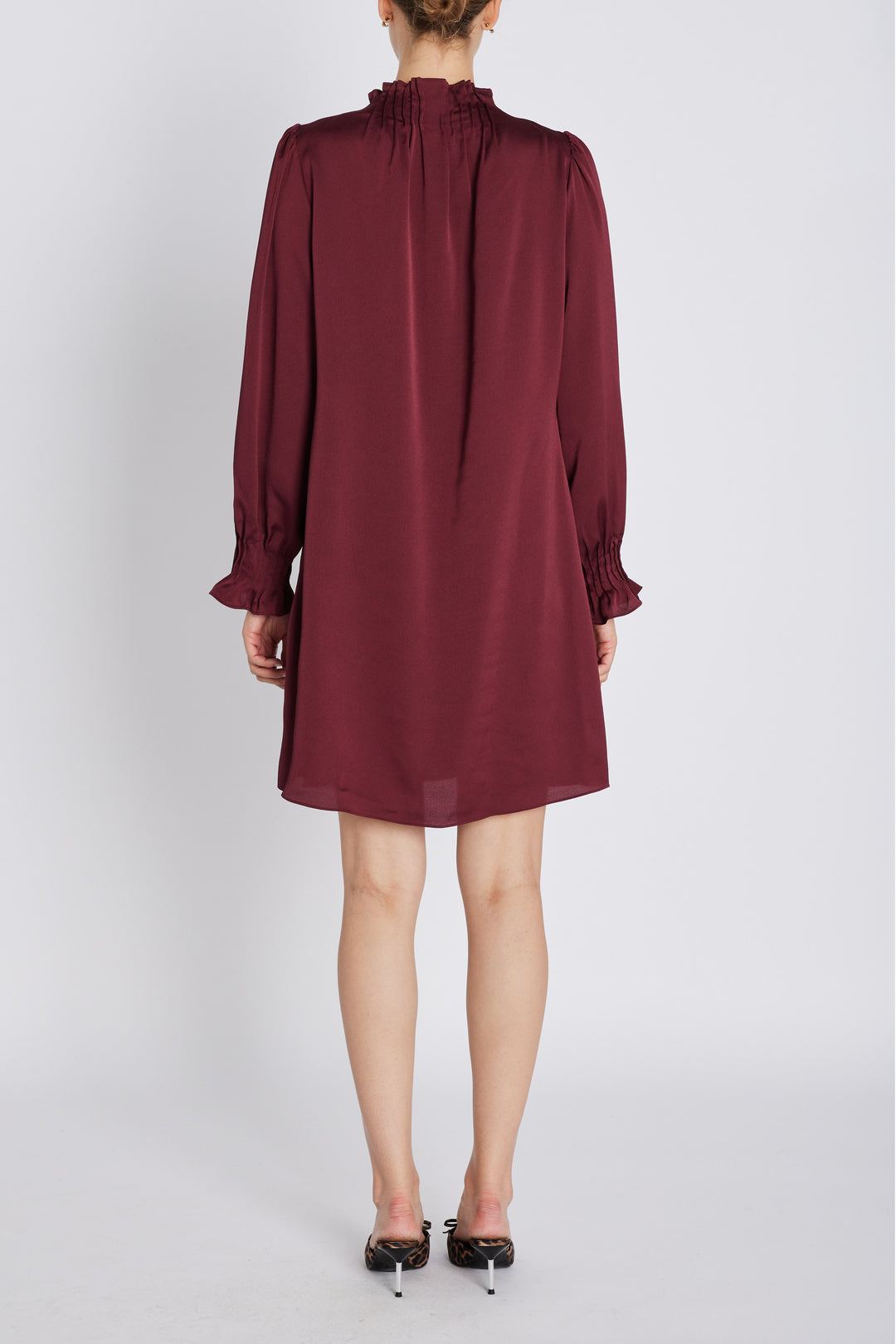 Bruuns Bazaar Women AcaciaBBTarese kjole Kjoler Burgundy