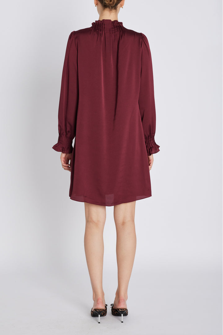 Bruuns Bazaar Women AcaciaBBTarese kjole Kjoler Burgundy