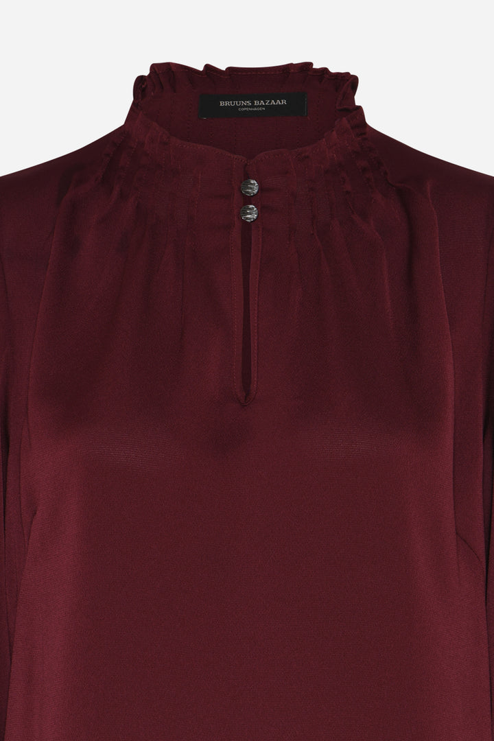Bruuns Bazaar Women AcaciaBBTarese kjole Kjoler Burgundy