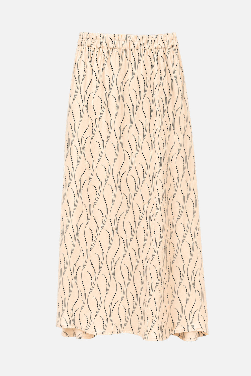 Bruuns Bazaar Women AcaraBBAmattas skirt Nederdele Wavy print White cream