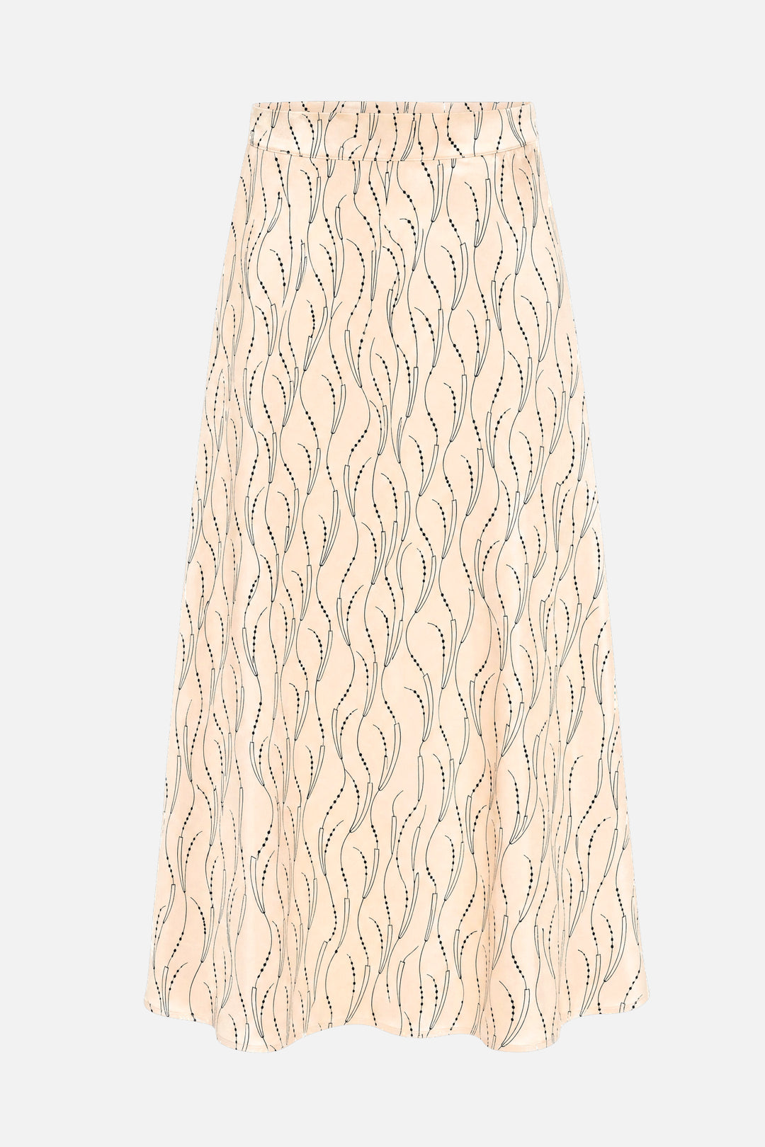 Bruuns Bazaar Women AcaraBBAmattas skirt Nederdele Wavy print White cream