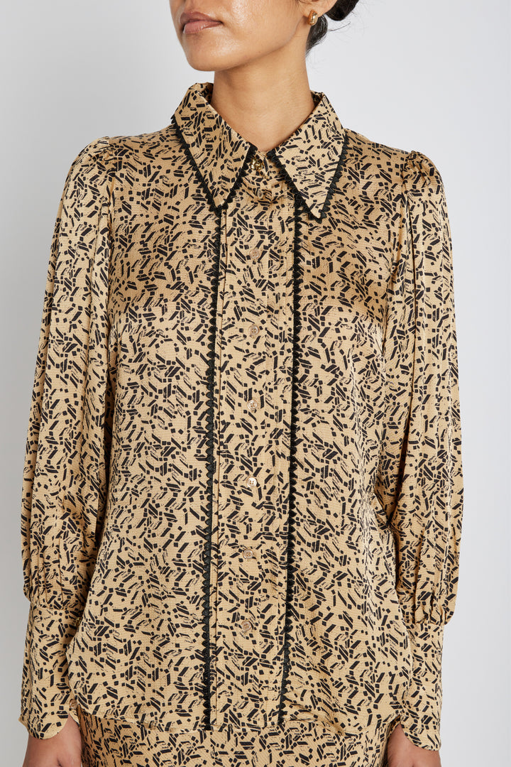 Bruuns Bazaar Women AcaraBBIndia skjorte Skjorter Art Print