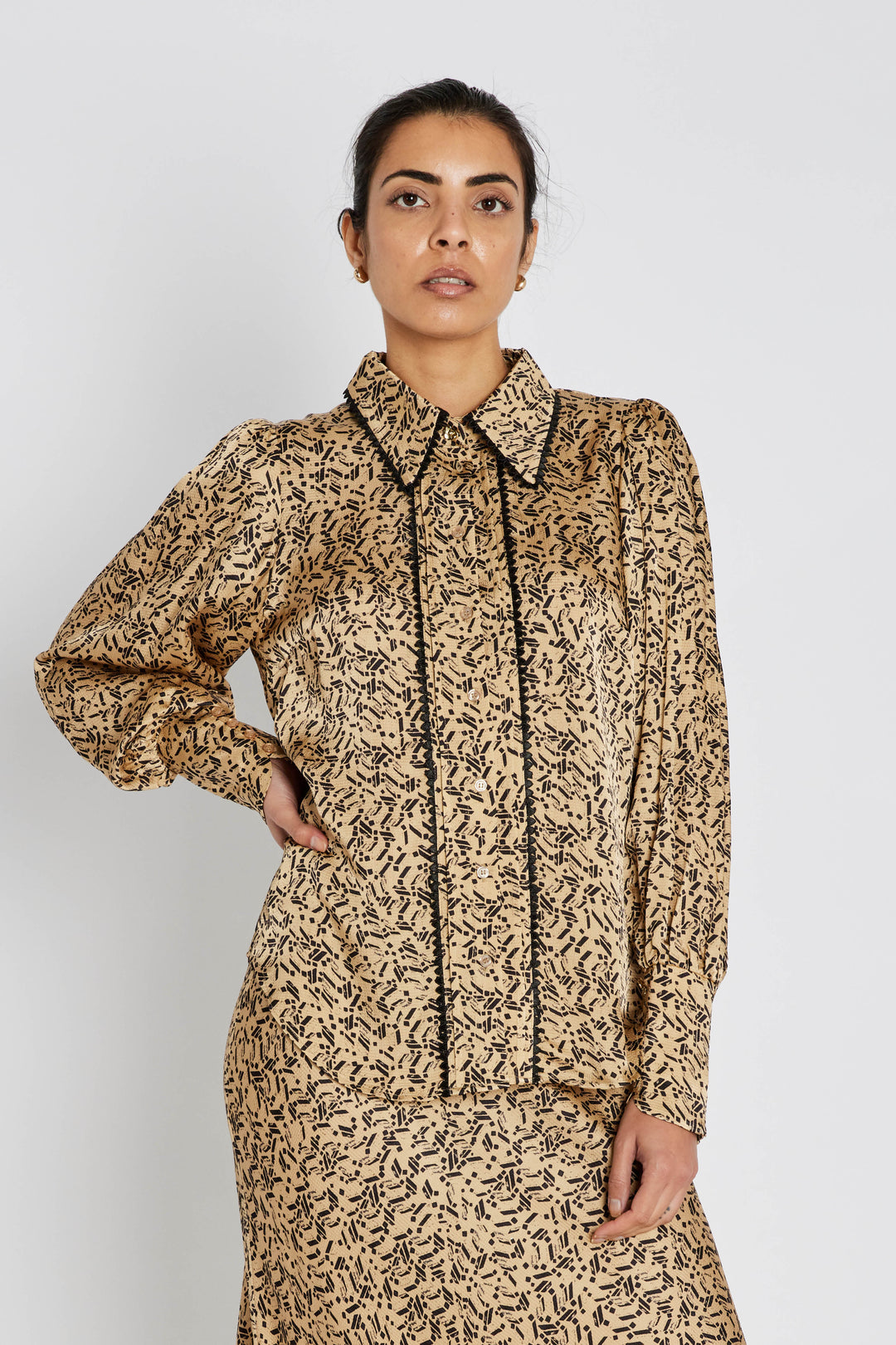 Bruuns Bazaar Women AcaraBBIndia skjorte Skjorter Art Print