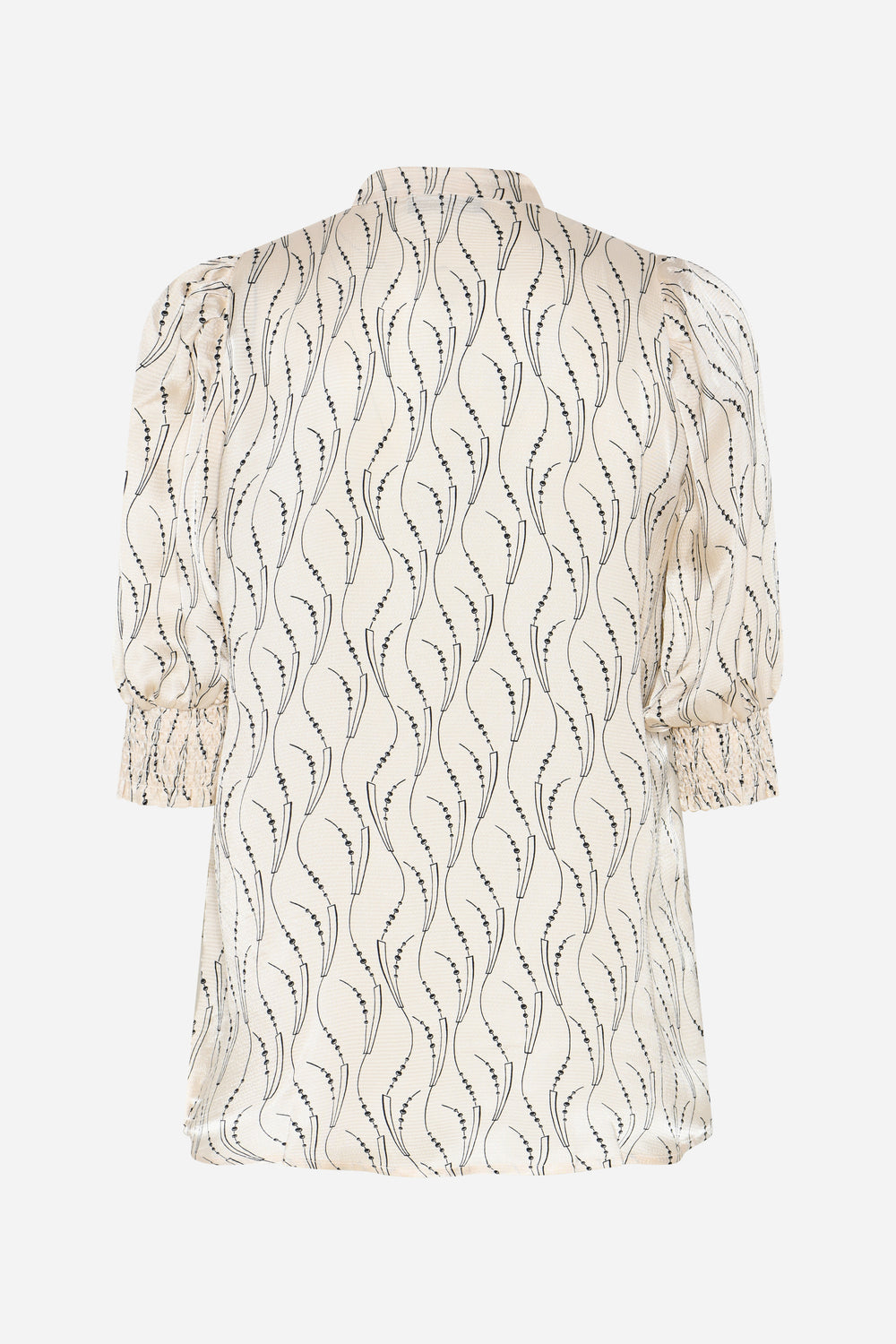 Bruuns Bazaar Women AcaraBBLicys shirt Skjorter Wavy print White cream