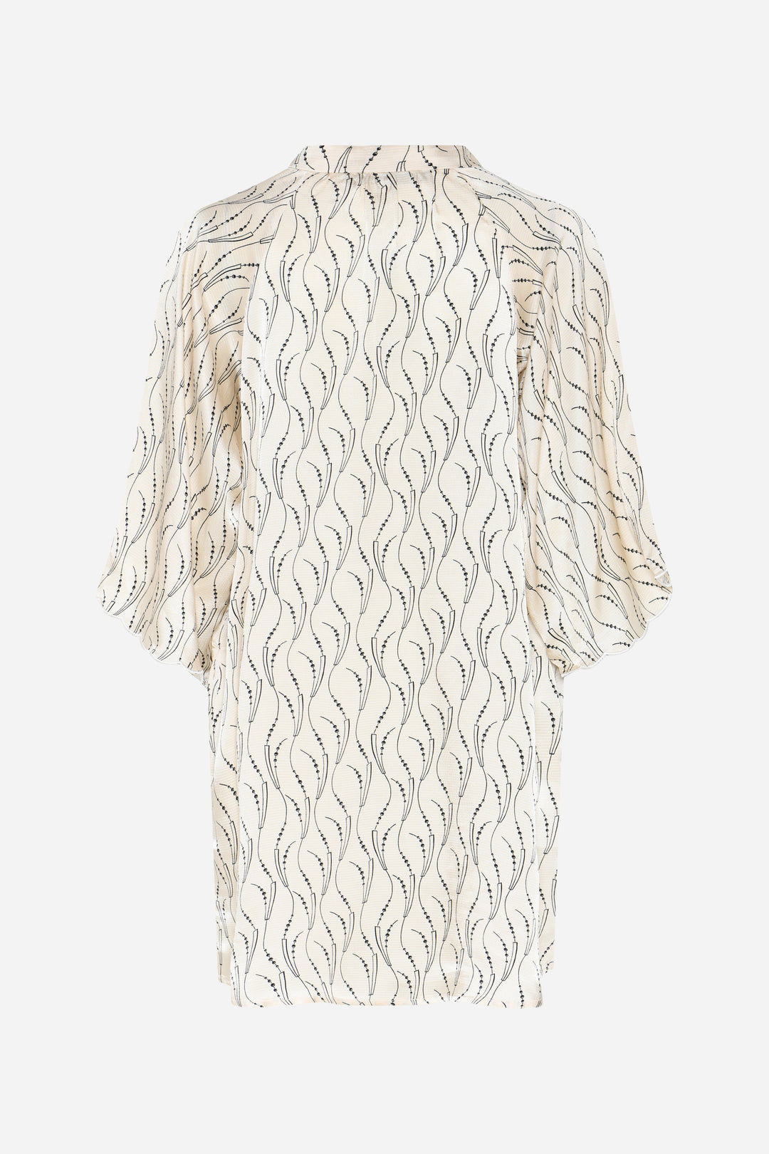 Bruuns Bazaar Women AcaraBBWendisa dress Kjoler Wavy print White cream