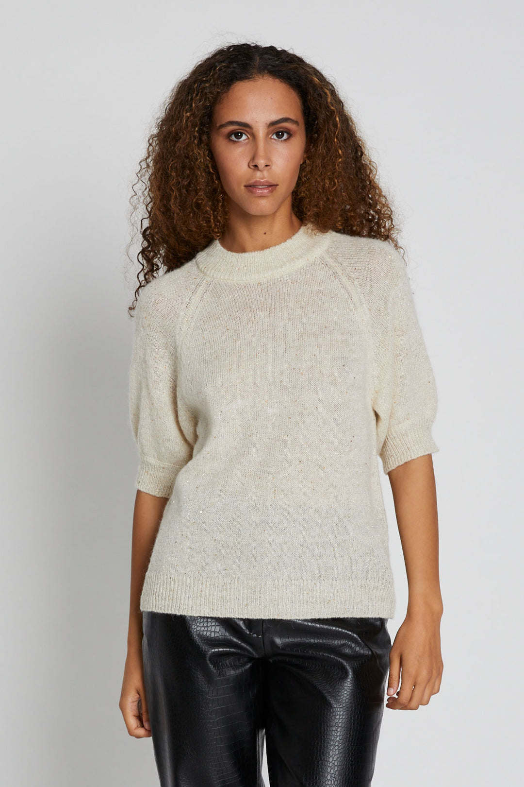 Bruuns Bazaar Women AlchemillaBBHalias knit Knit White Cream / Gold