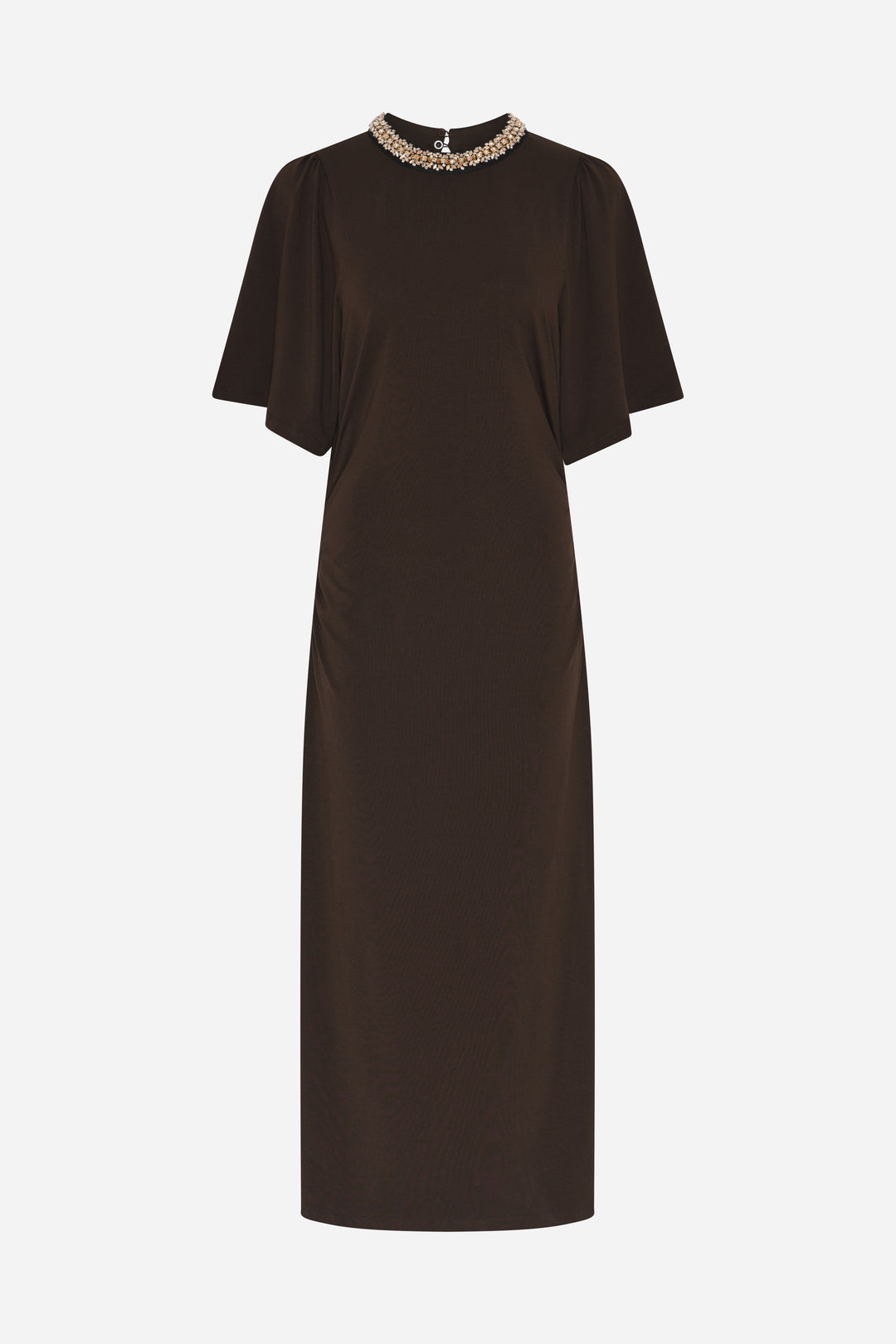 Bruuns Bazaar Women AlnusBBNathala Trim dress Kjoler Chestnut