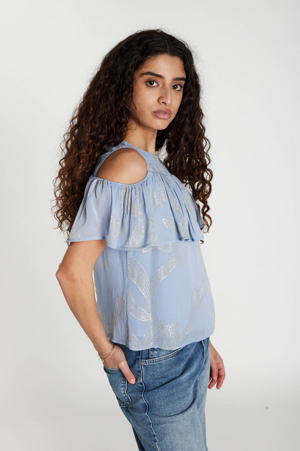 Bruuns Bazaar Women AmmandraBBZinasa blouse Bluser Eventide Blue