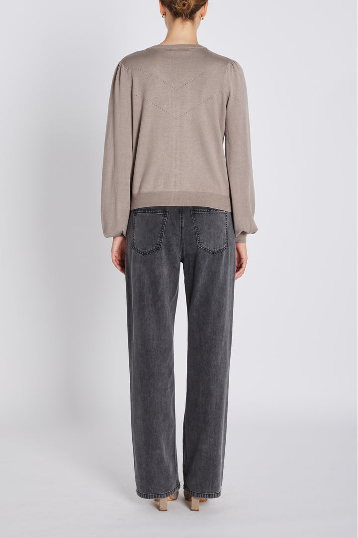 Bruuns Bazaar Women AnemoneBBCarlinas cardigan Strik Fungi melange