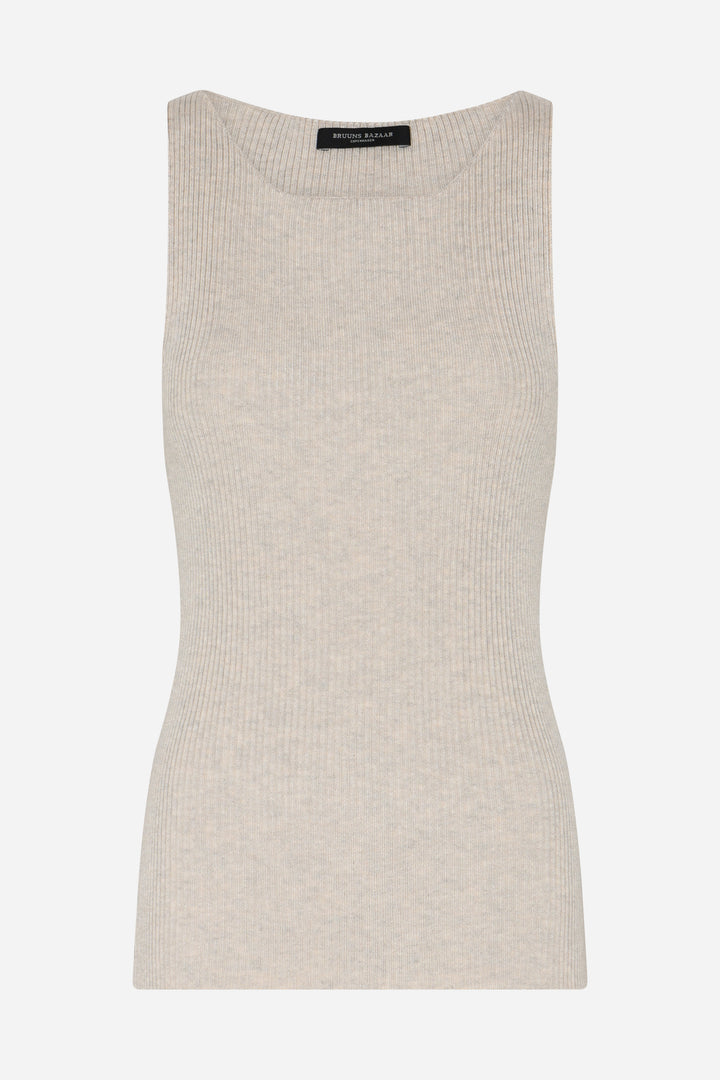 Bruuns Bazaar Women AnemoneBBDiti knit top Strik Sand Melange
