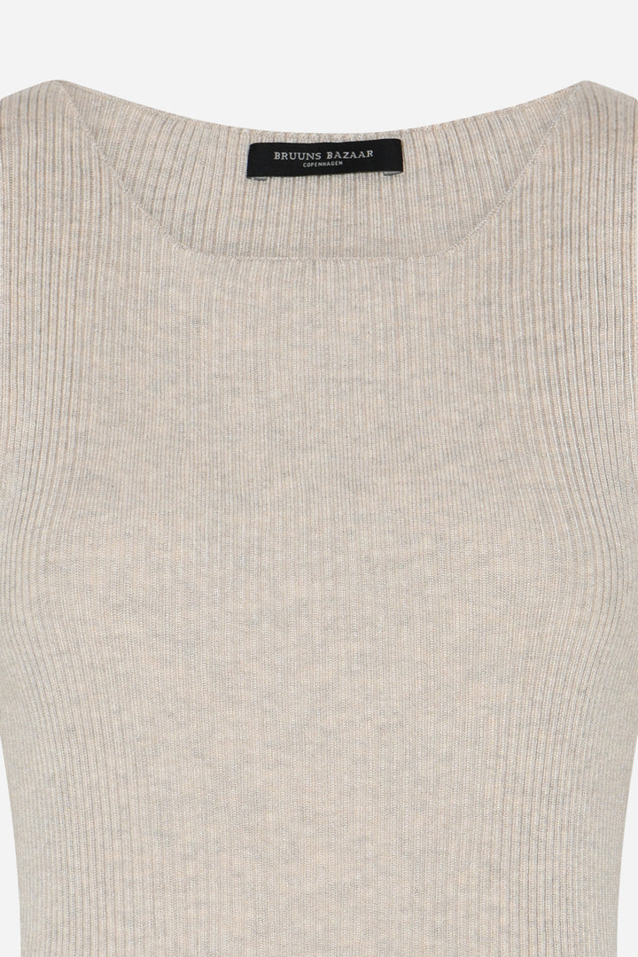 Bruuns Bazaar Women AnemoneBBDiti knit top Strik Sand Melange