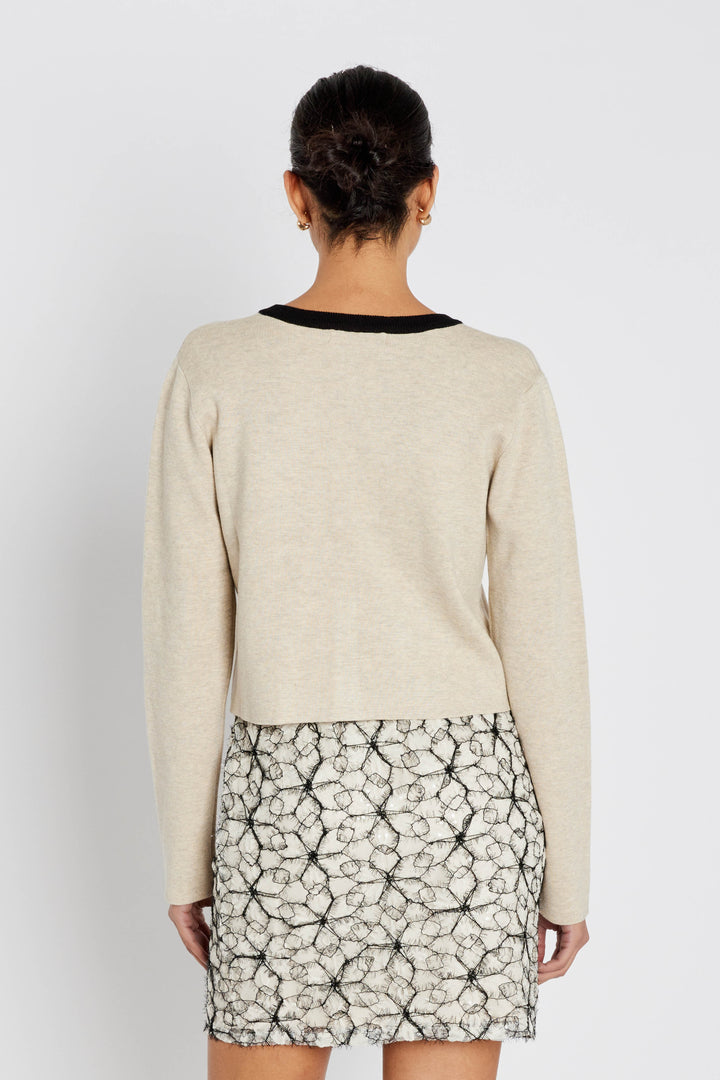Bruuns Bazaar Women AnemoneBBFreias strikcardigan Strik Sand Melange