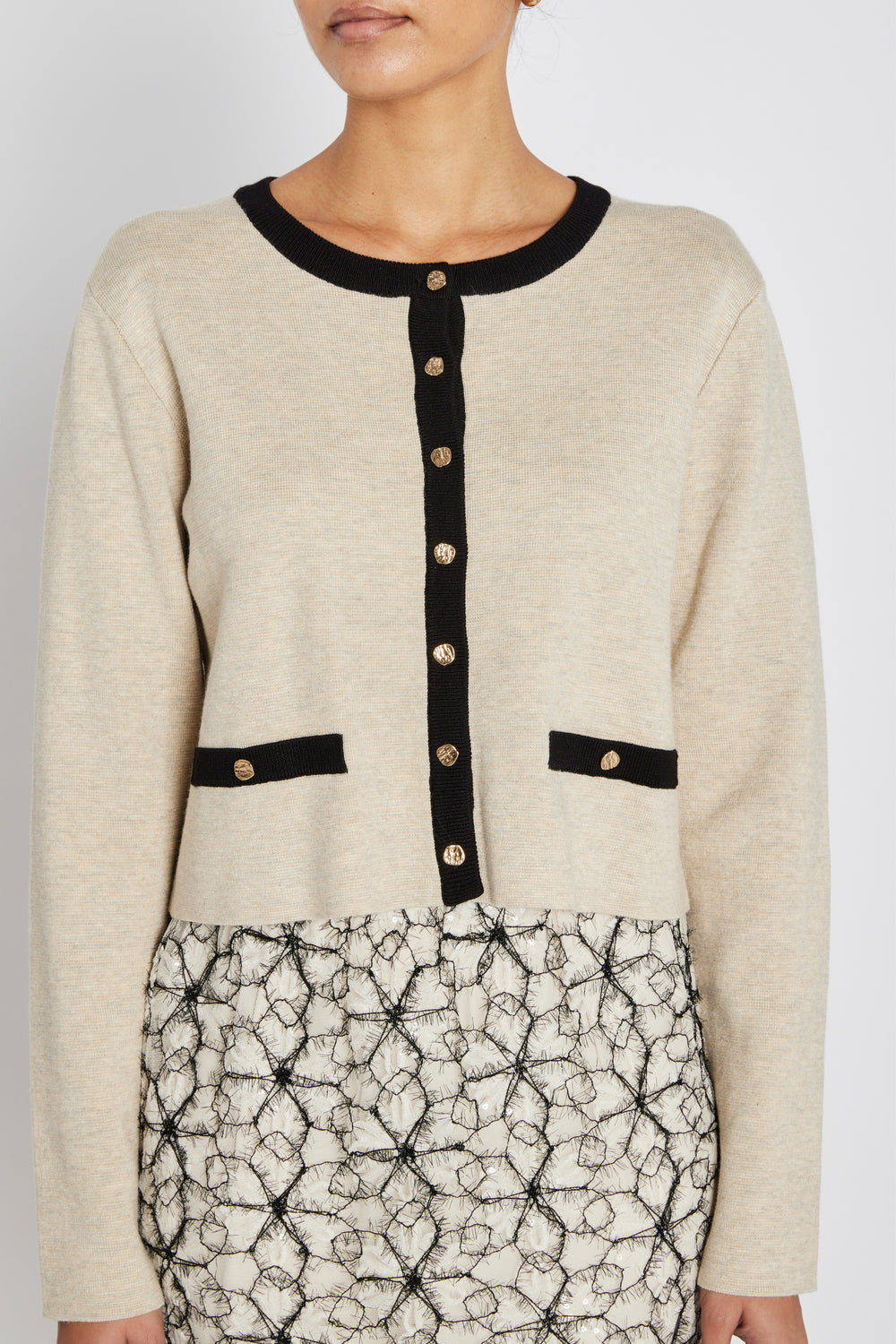 Bruuns Bazaar Women AnemoneBBFreias strikcardigan Strik Sand Melange