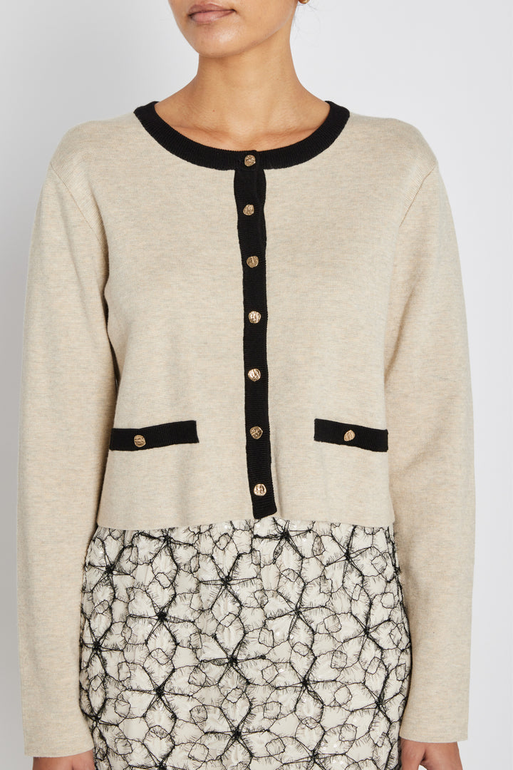 Bruuns Bazaar Women AnemoneBBFreias strikcardigan Strik Sand Melange