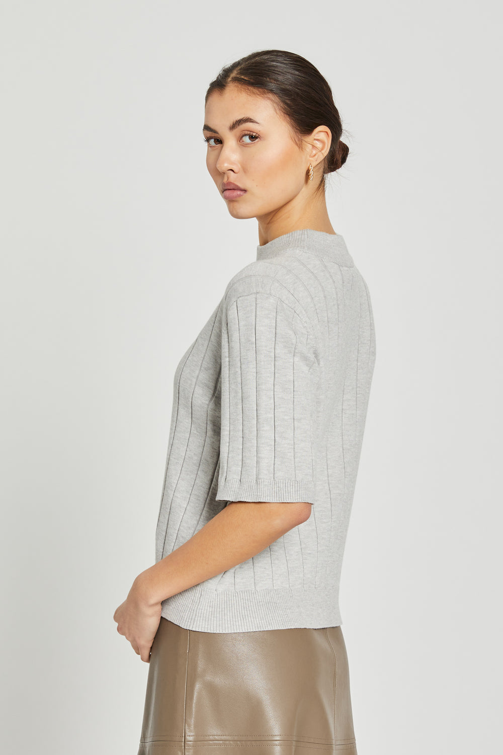 Bruuns Bazaar Women AnemoneBBGlady knit Strik Grey Melange