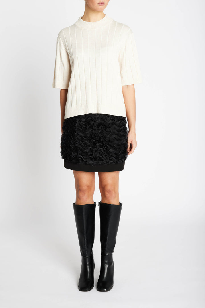 Bruuns Bazaar Women AnemoneBBGlady knit Strik White Cream melange