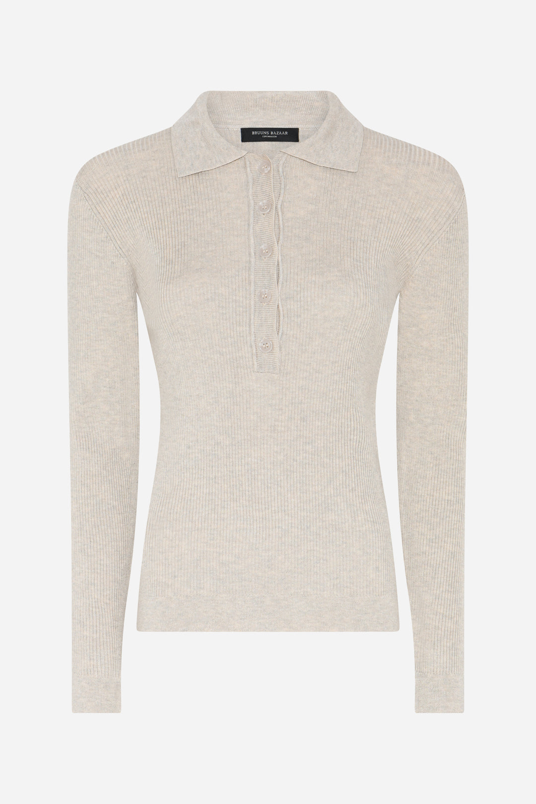 Bruuns Bazaar Women AnemoneBBValea strik polo Strik Sand Melange