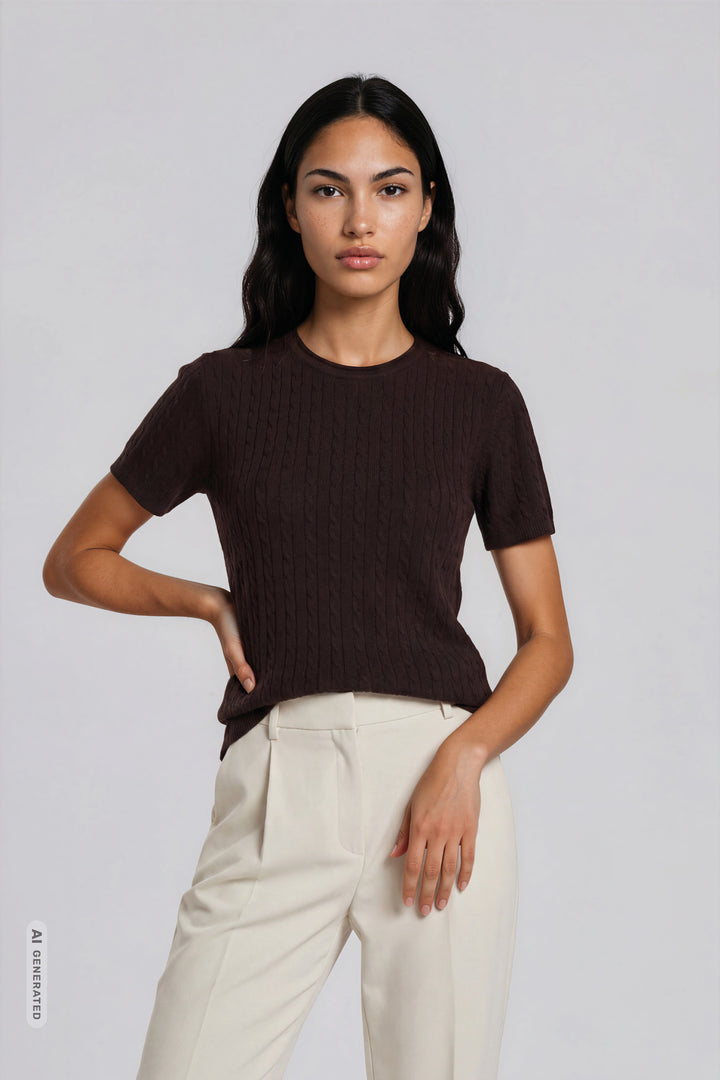 Bruuns Bazaar Women AnemoneBBGlenda strik Strik Chocolate brown